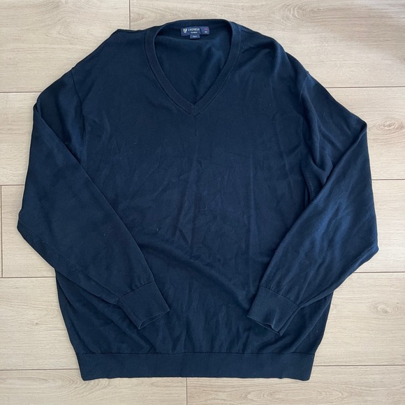 Daniel Cremieux Other - Daniel Cremieux Mens XXL V Neck Sweater Navy Blue 100% Supima Cotton